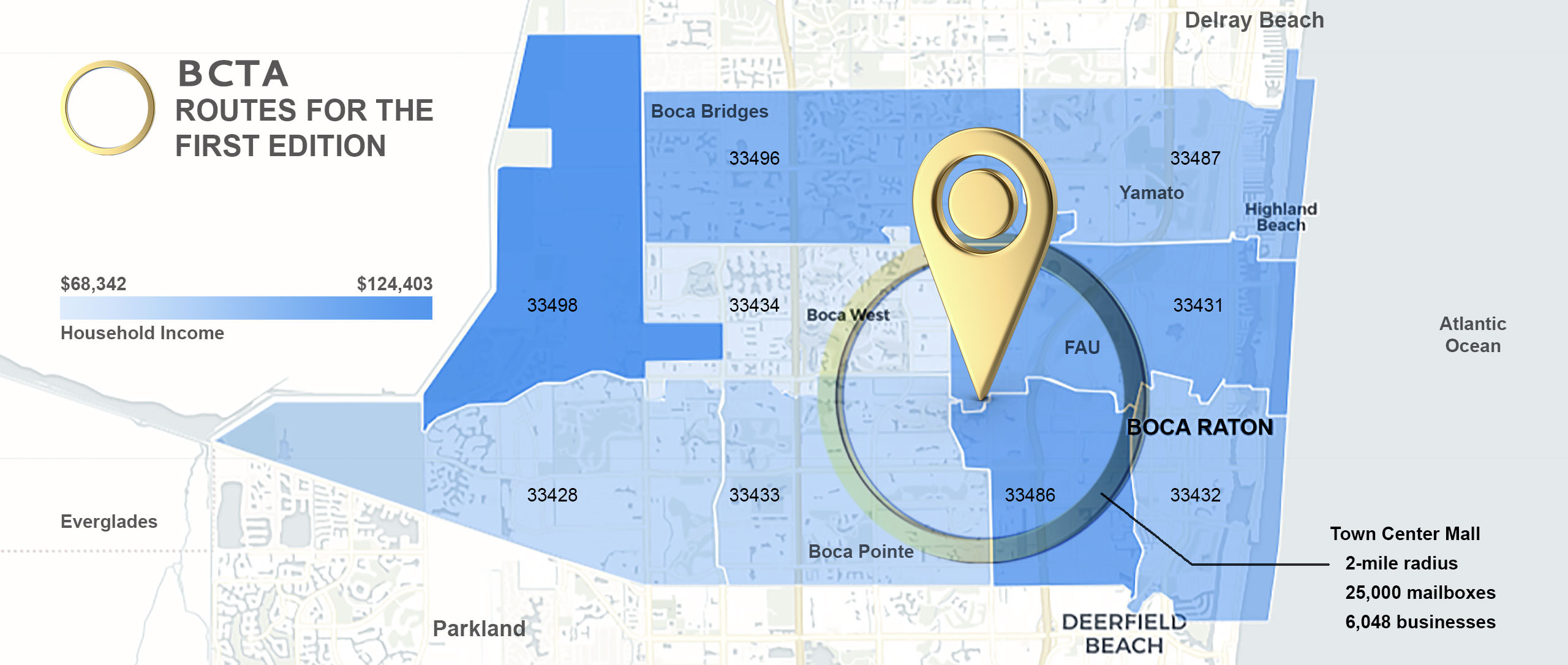 Map of Boca Raton FL